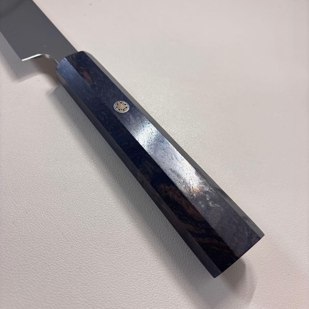 240mm柳刃包丁 鏡面 黒檀八角柄八角柄 刺身包丁 全鋼︑ⁿ