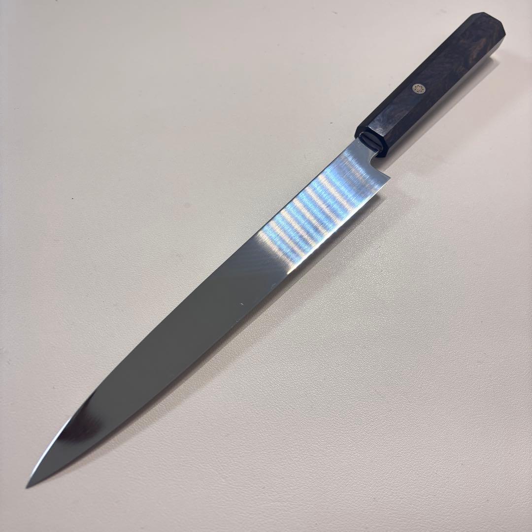 240mm柳刃包丁 鏡面 黒檀八角柄八角柄 刺身包丁 全鋼︑ⁿ