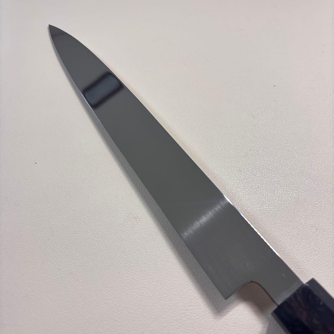 240mm柳刃包丁 鏡面 黒檀八角柄八角柄 刺身包丁 全鋼︑ⁿ