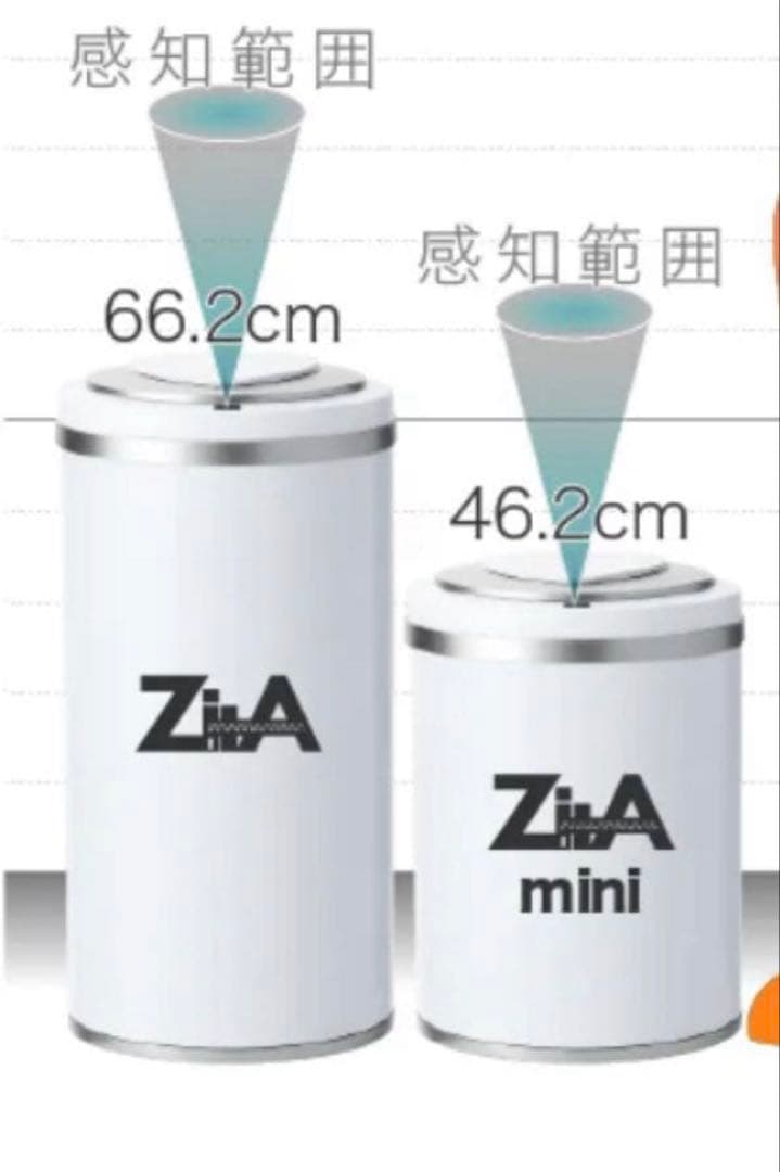 ZITA MINI 自動開閉ホワイトゴミ箱