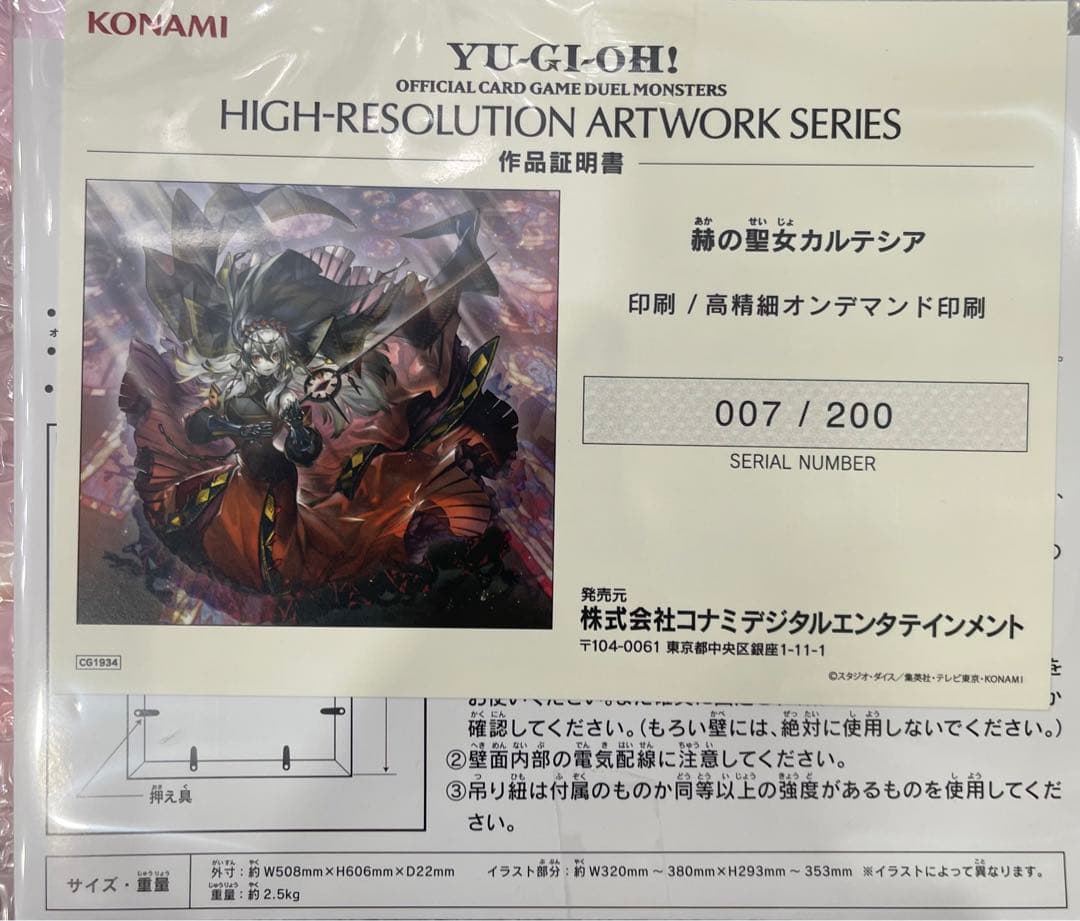赫の聖女カルテシア HIGH-RESOLUTION ARTWORK SERIES - メルカリ
