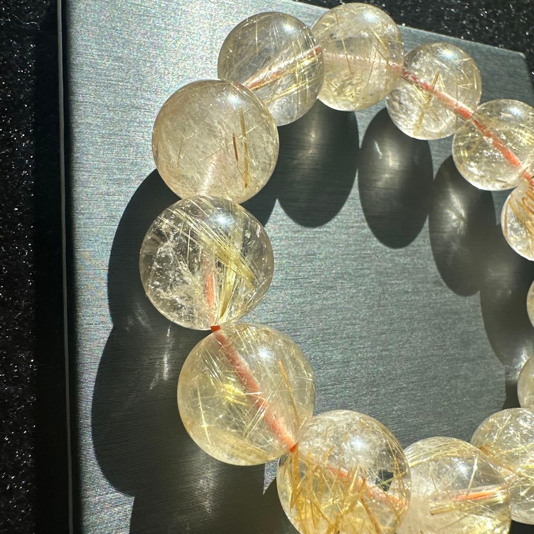 大玉ルチルクォーツ　天然石　パワーストーン