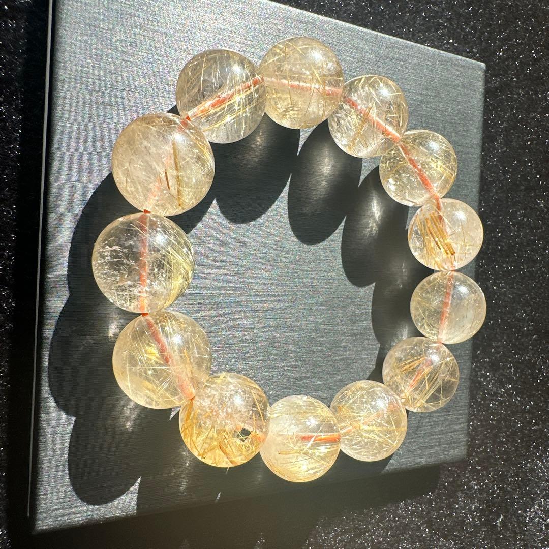 大玉ルチルクォーツ　天然石　パワーストーン