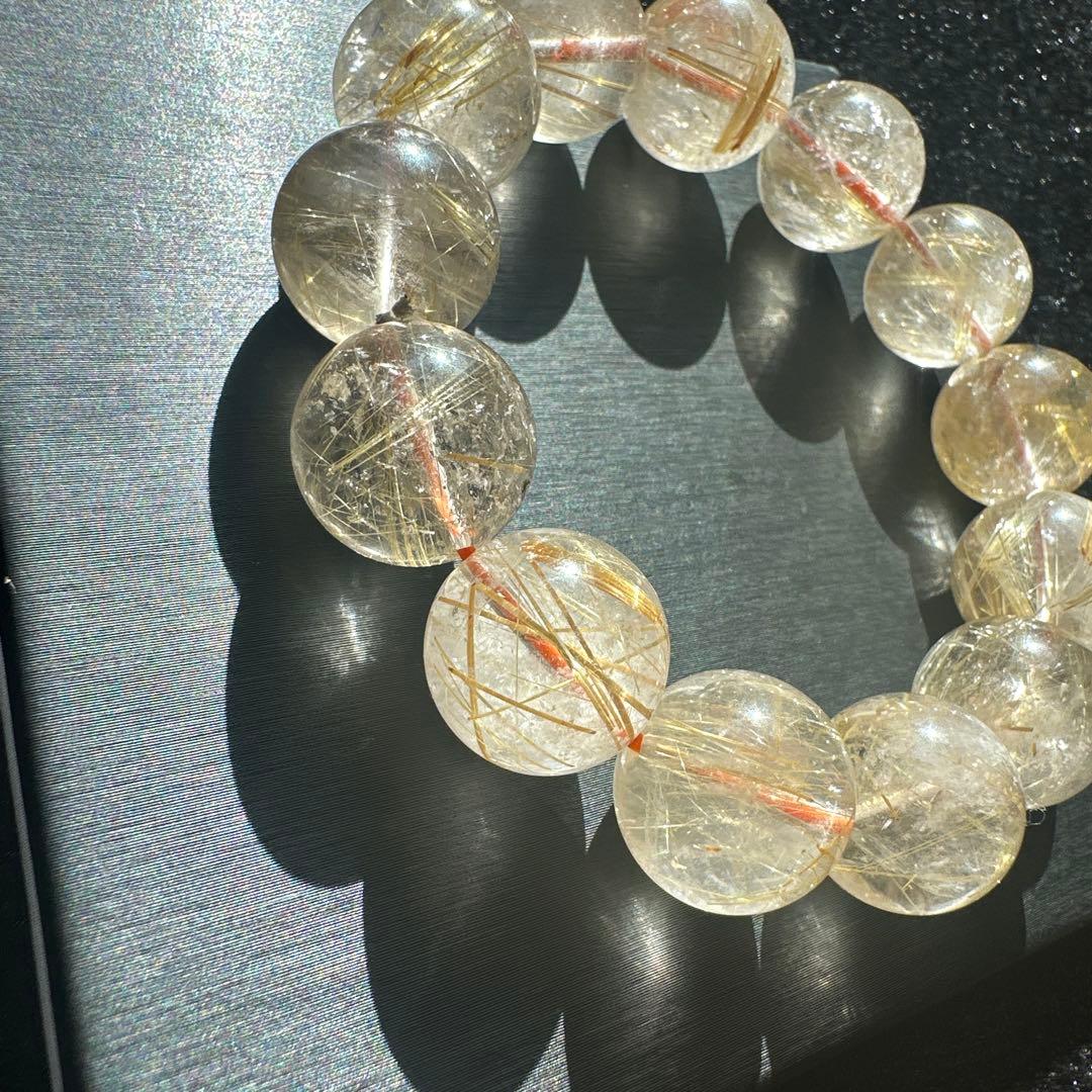 大玉ルチルクォーツ　天然石　パワーストーン