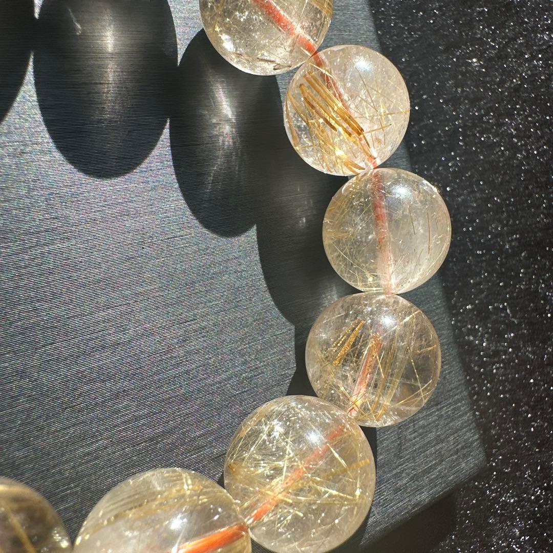 大玉ルチルクォーツ　天然石　パワーストーン