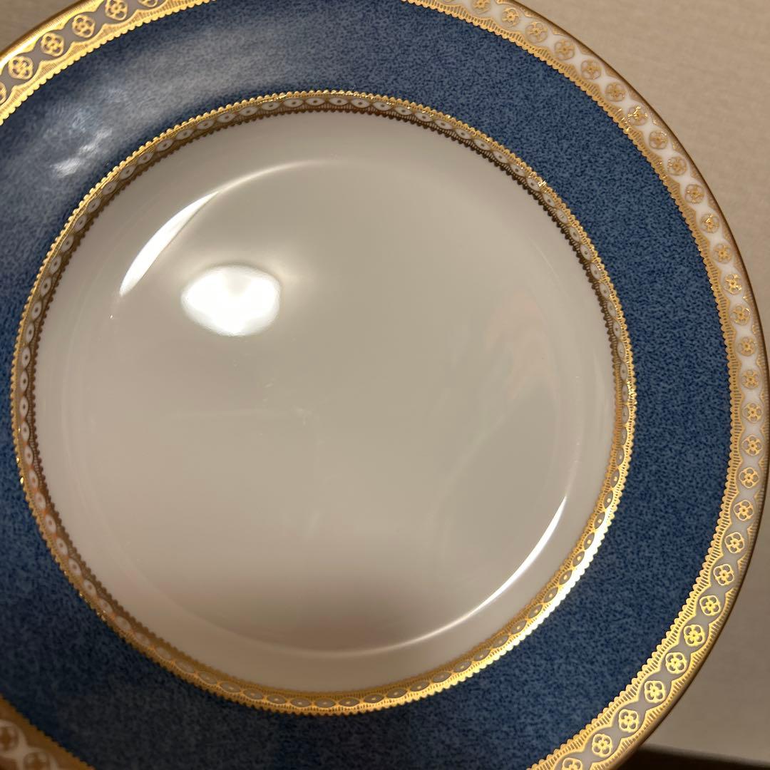 ウェッジウッド　ユーランダー　パウダーブルー　デザートプレート　17.5cm