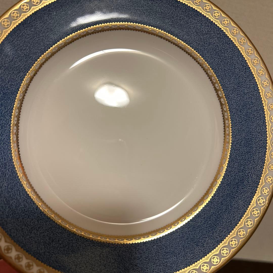 ウェッジウッド　ユーランダー　パウダーブルー　デザートプレート　17.5cm