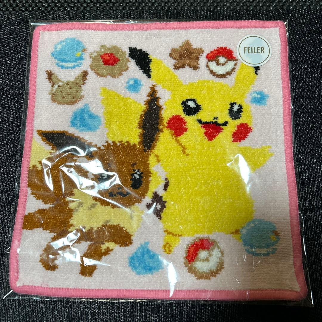 FEILER フェイラー ピカチュウ イーブイ ハンカチラブラリーバイフェイラー