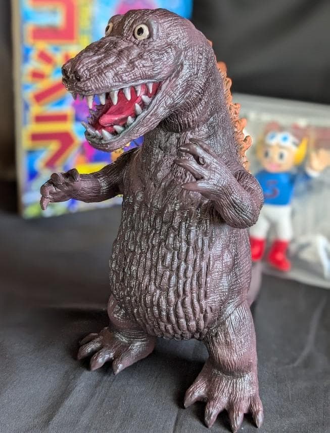 杉浦茂版ゴジラ＆新吉くん（シカルナ工房）ソフビフィギュア２体セット＋書籍