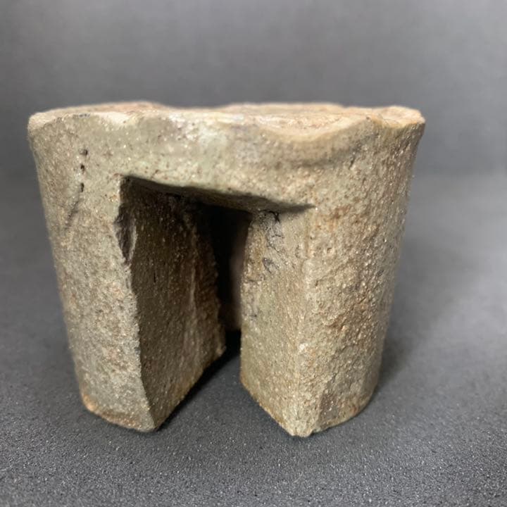 時代 古唐津 三足蓋置 茶道具 唐津