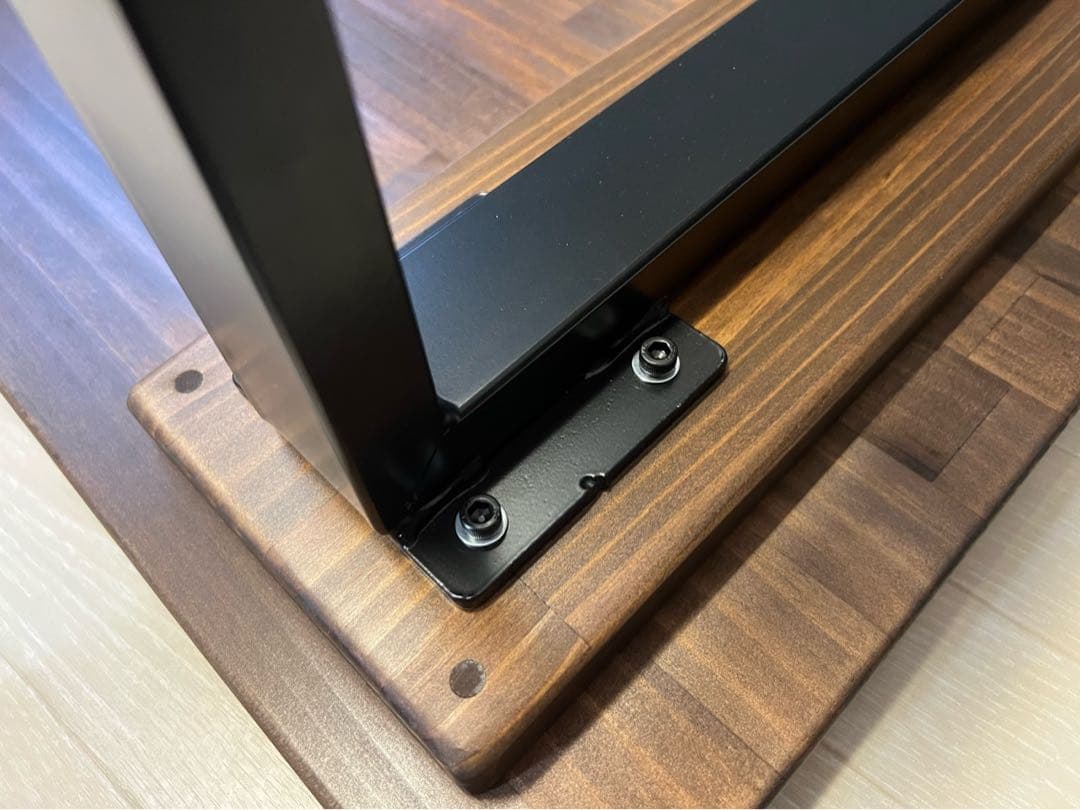 【送料無料】 ローテーブル 長方形 120cm 70cm パイン こげ茶 ロ型脚