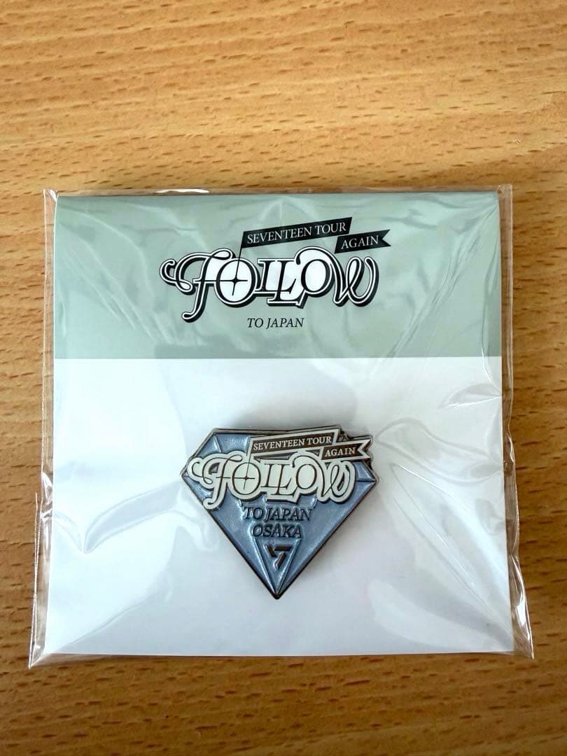 SEVENTEEN FOLLOW AGAIN TO JAPAN ピンバッジ 大阪 - メルカリ