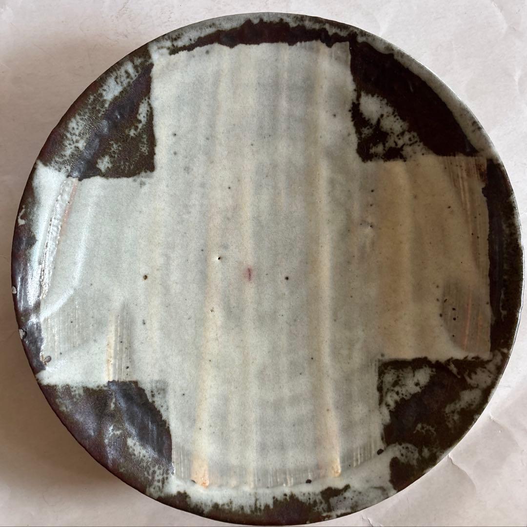 小野哲平　大皿　23cm 鉄化粧