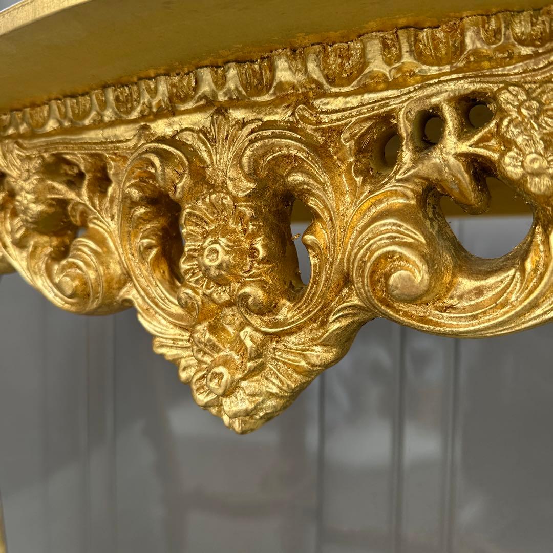 引き取り限定！高級　イタリア コンソールテーブル ゴールド