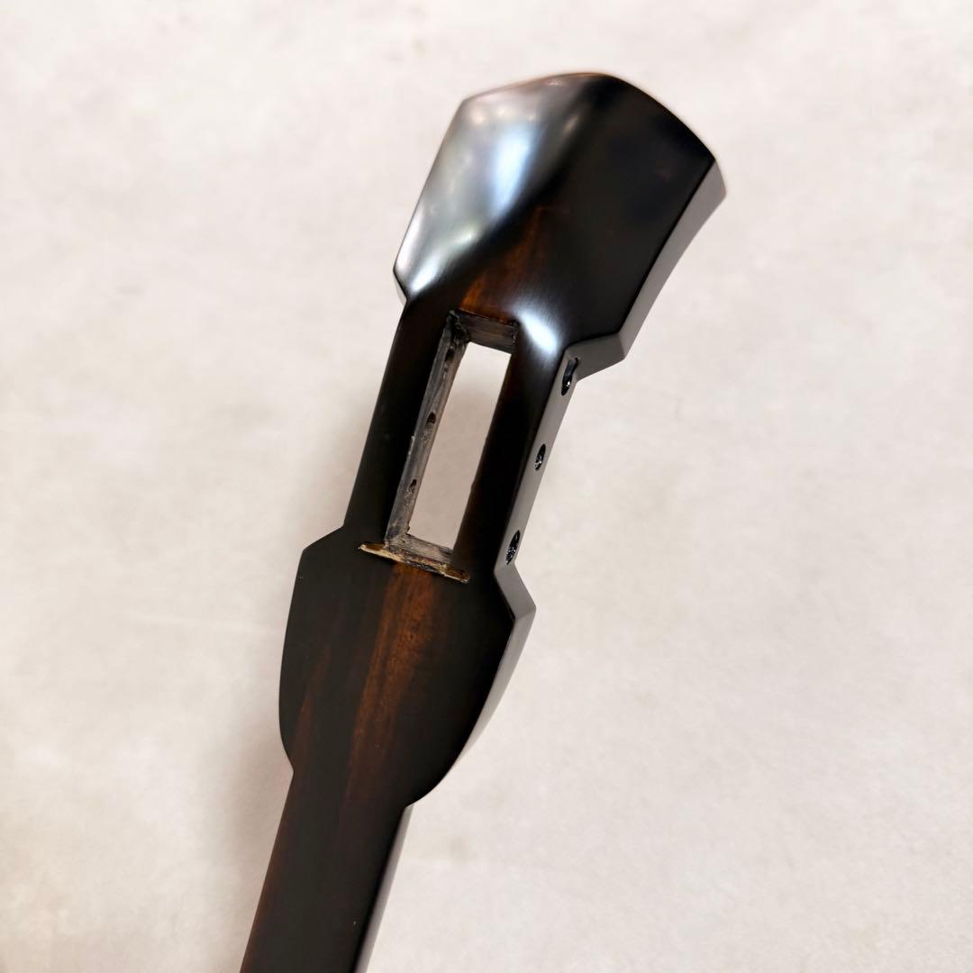 与那城型三線 未使用 カミゲン 銘苅春政 黒檀