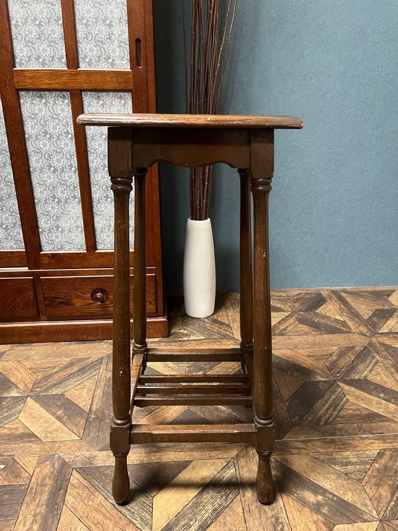 花台 スツール インテリア アンティーク 電話台 昭和レトロ 当時物