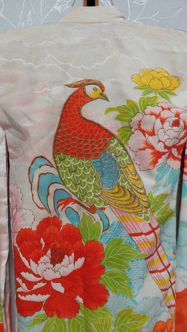 NA153アンティーク子供着物七五三正絹3歳用綺麗着丈96センチ裄丈46センチ