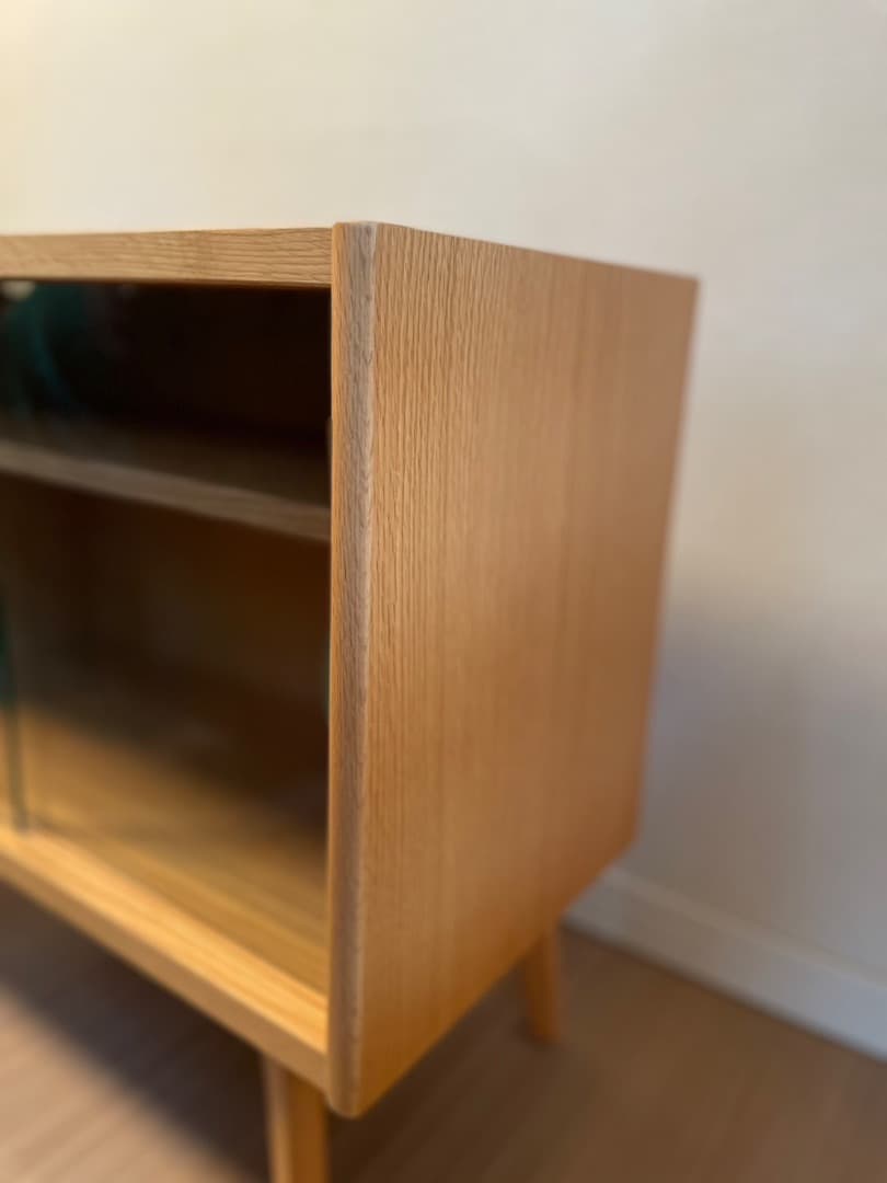 マルニ60+ コンビネーション ガラスドアシェルフ　脚組付き