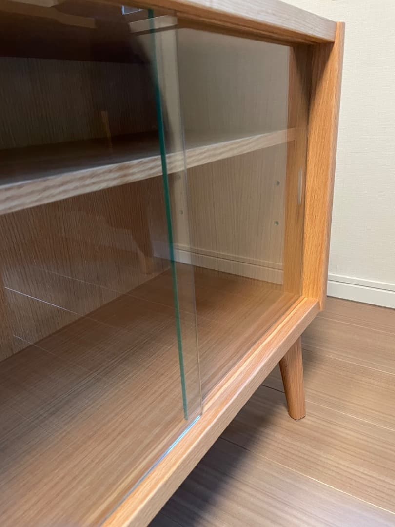 マルニ60+ コンビネーション ガラスドアシェルフ　脚組付き