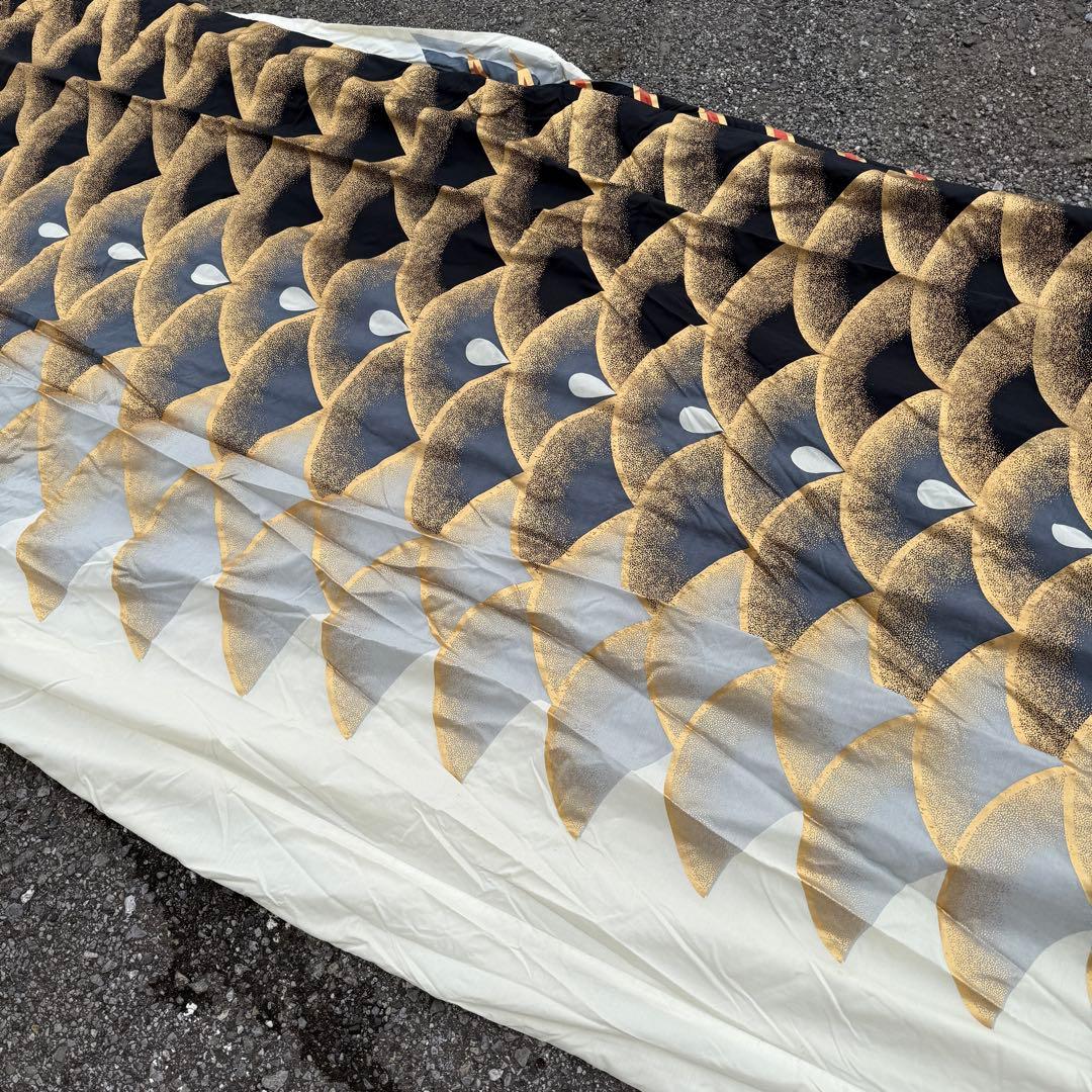 ‪☆鯉のぼり 黒‪☆約7m 金色