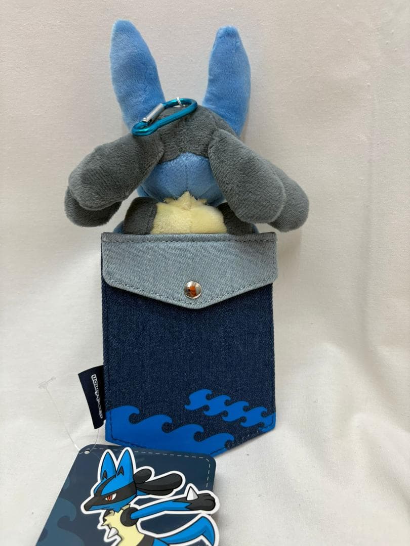 中国ポケモンセンター ぬいぐるみカードホルダー ルカリオ - メルカリ