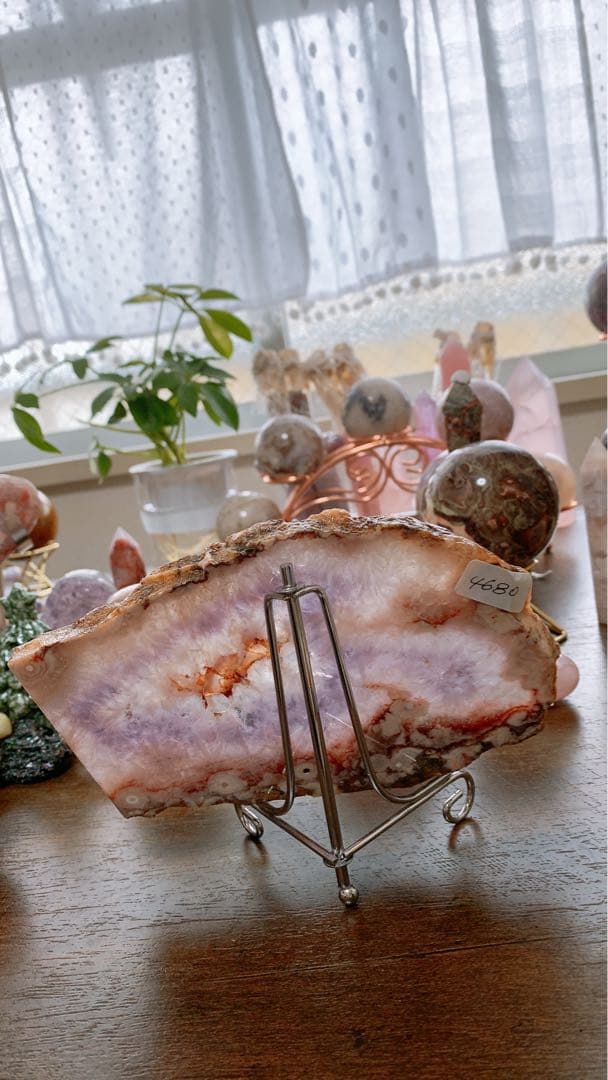 ピンクアメジスト⭐︎プレート⭐︎台座付