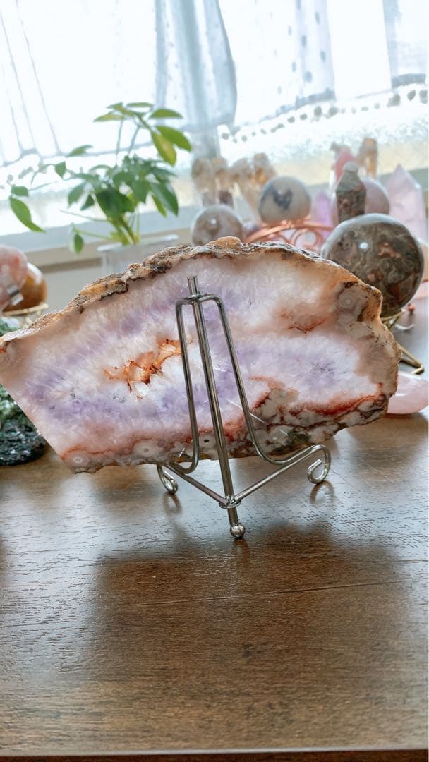 ピンクアメジスト⭐︎プレート⭐︎台座付