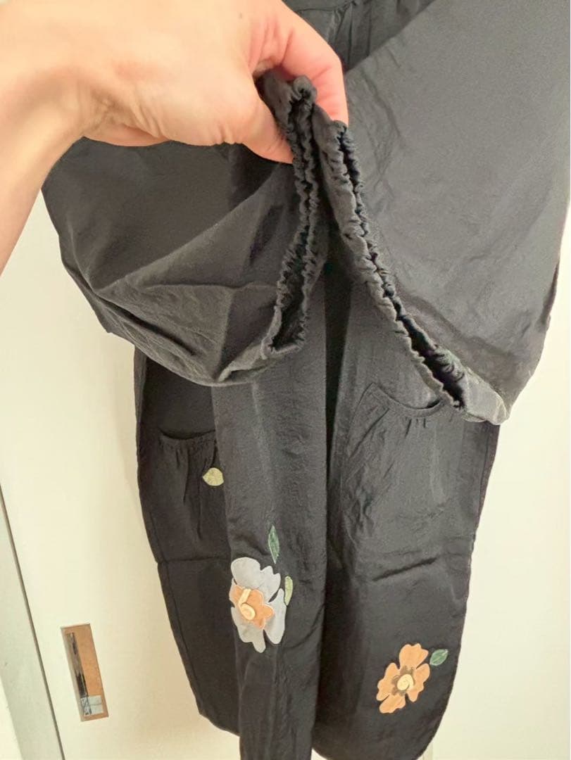 月末限定❗️belpaci ベルパーチ　さえら　花モチーフ　割烹着　エプロン