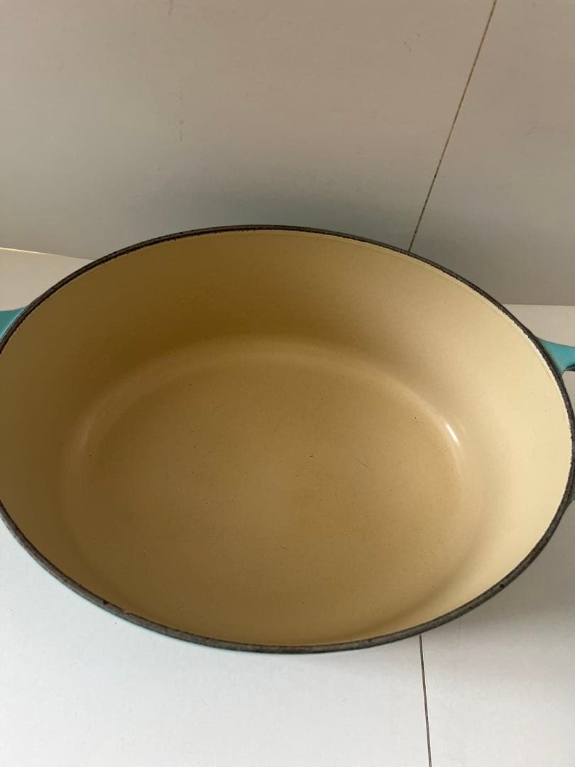 廃盤　限定色　ルクルーゼ　ココットオーバル　25cm カリビアンブルー