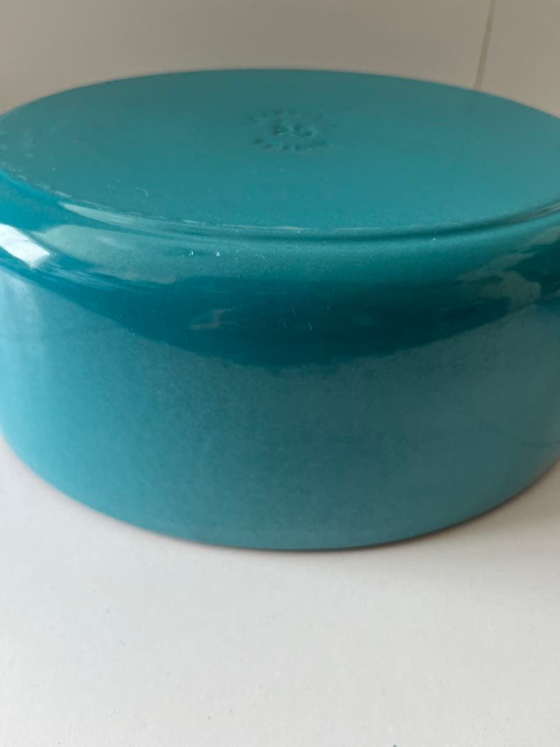 廃盤　限定色　ルクルーゼ　ココットオーバル　25cm カリビアンブルー