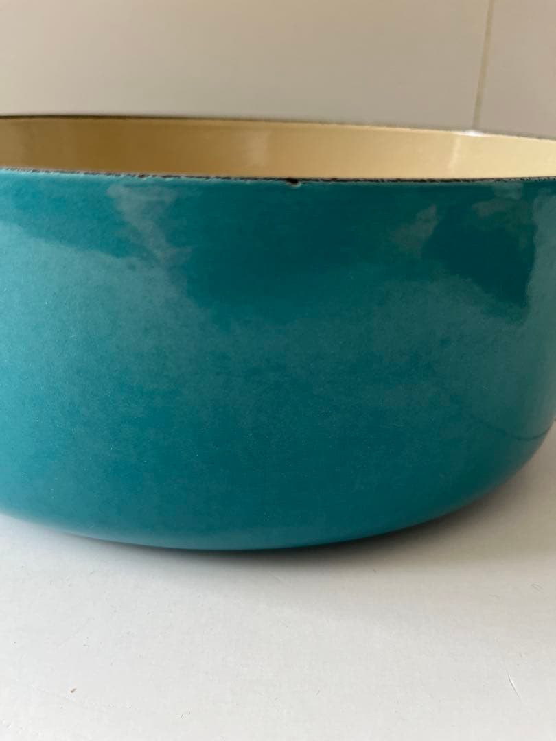 廃盤　限定色　ルクルーゼ　ココットオーバル　25cm カリビアンブルー