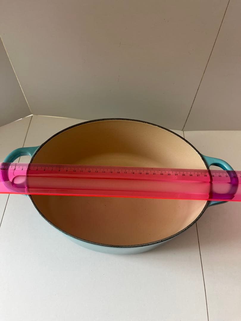 廃盤　限定色　ルクルーゼ　ココットオーバル　25cm カリビアンブルー