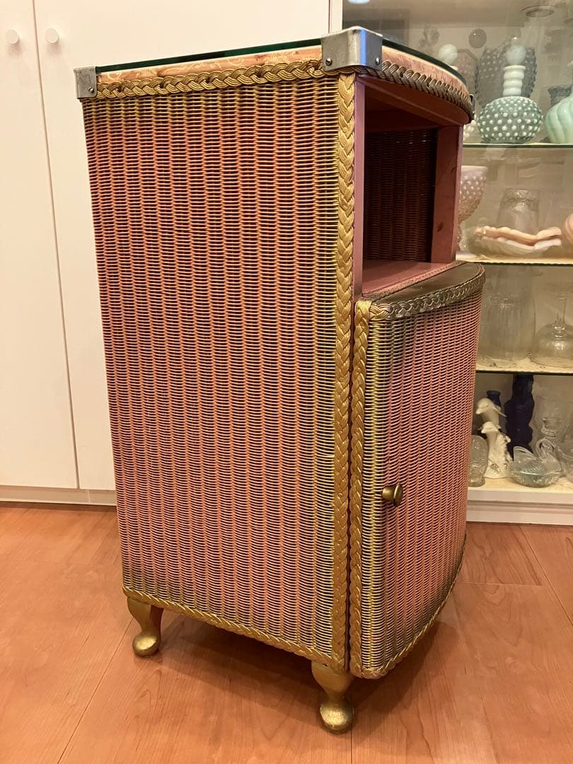 ロイドルーム LLOYD LOOM　ベッドサイドキャビネット　英国アンティーク