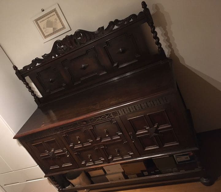 【お値下げ】 イギリス アンティーク ツイストレッグ サイドボード