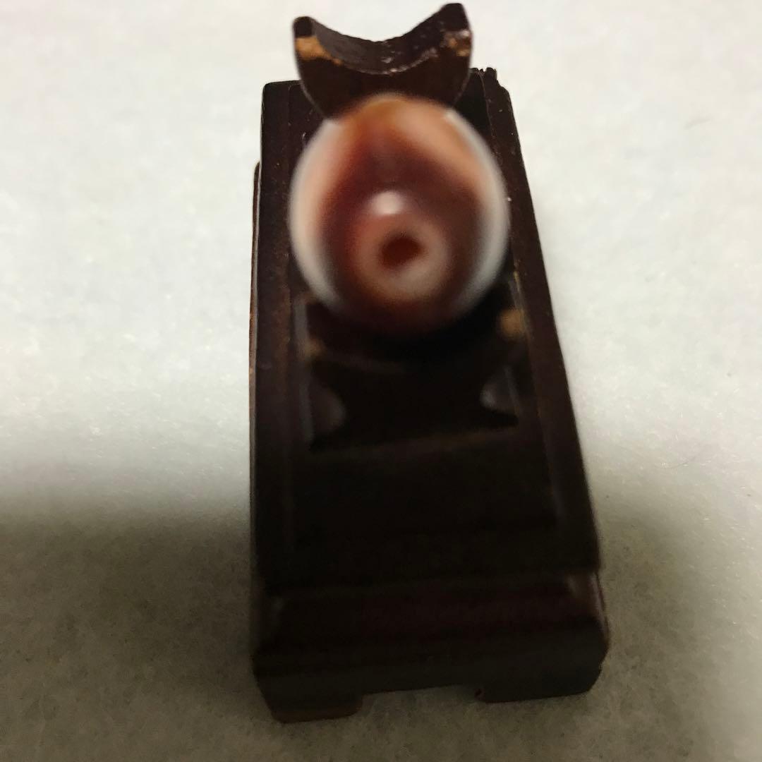 超激レア珍品‼︎ 朱砂老礦石　金銭鈎天珠　三カ所　マニア向け