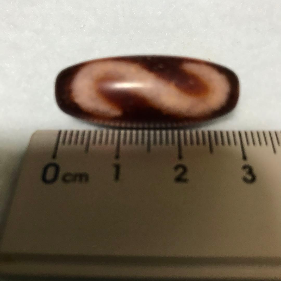 超激レア珍品‼︎ 朱砂老礦石　金銭鈎天珠　三カ所　マニア向け