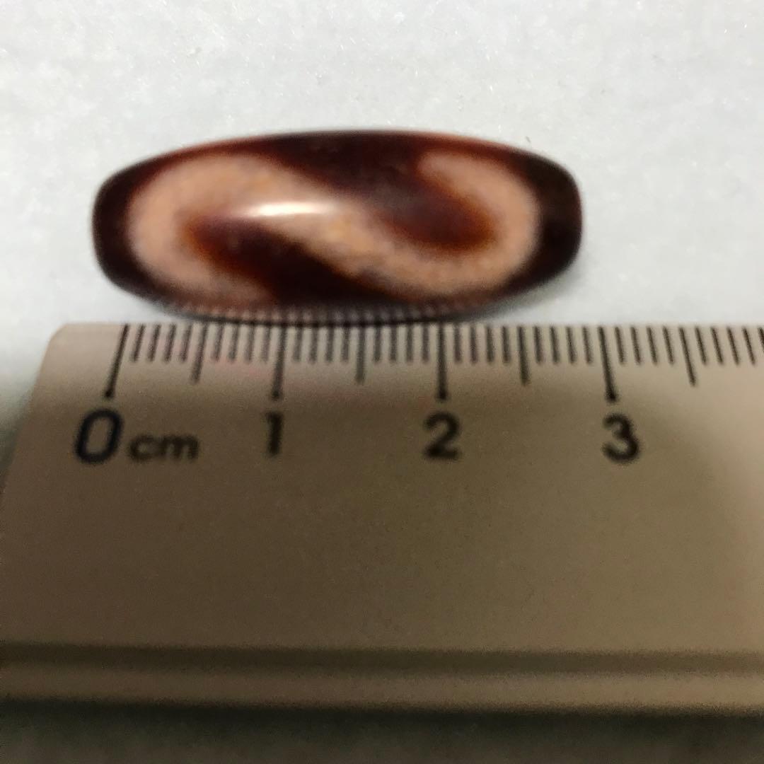 超激レア珍品‼︎ 朱砂老礦石　金銭鈎天珠　三カ所　マニア向け