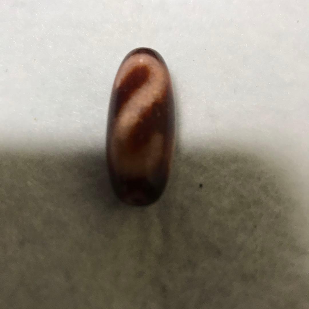 超激レア珍品‼︎ 朱砂老礦石　金銭鈎天珠　三カ所　マニア向け