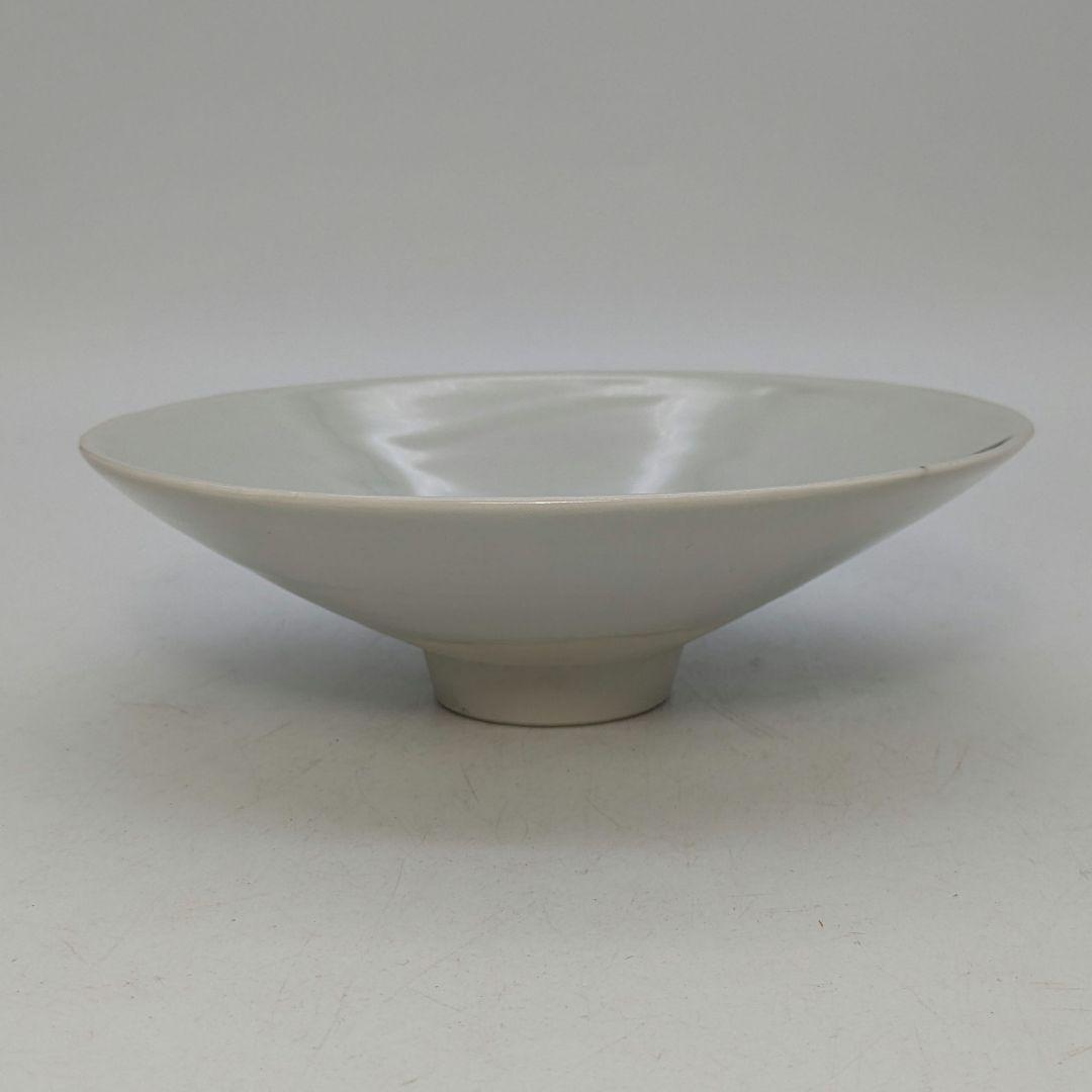 加藤巌 京焼 染付茶碗 共箱 木葉文 清水焼 抹茶碗 抹茶茶碗 茶道具 茶器