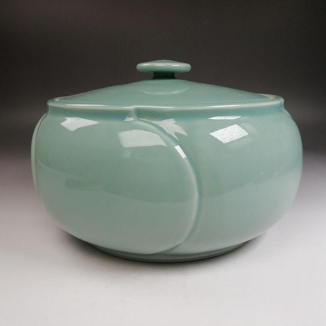 W275 水指 『青磁 捻梅』『加藤藤山 造』 共箱 茶道具 - メルカリ