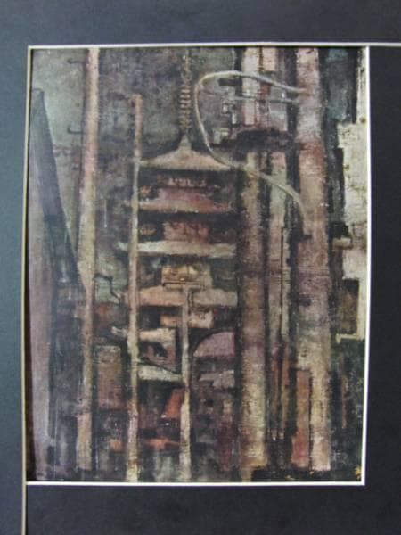 齋藤清策、【御前剣】、希少な額装用画集より、新品額装付