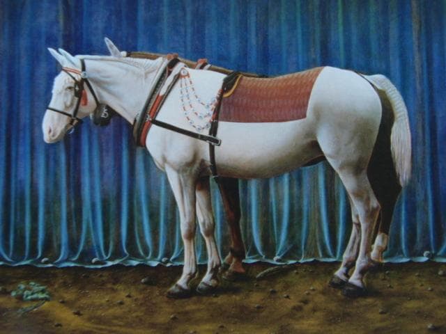 川口起美雄「二隻の舟」、希少画集より、状態良好、新品高級額装付