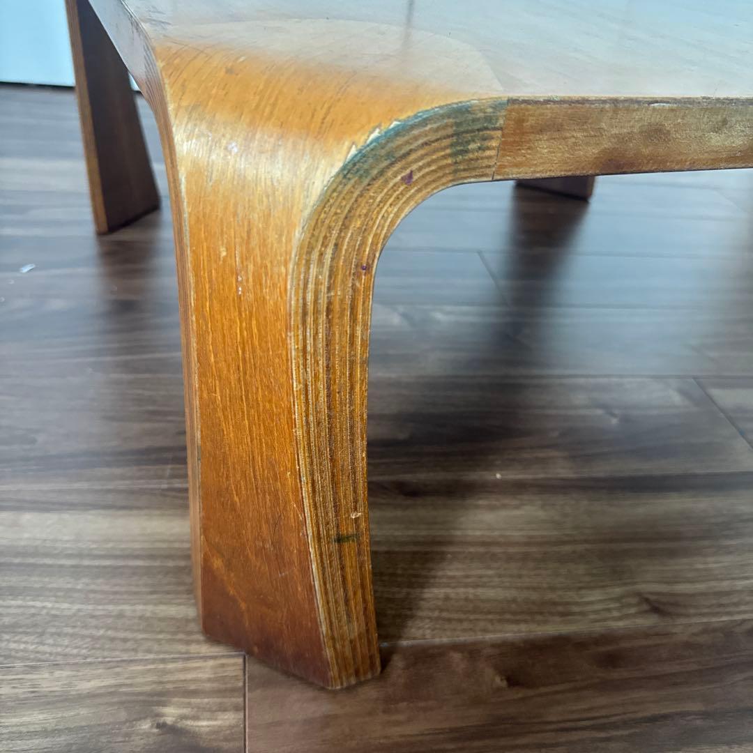 天童木工　TENDO 曲木　乾三郎　座卓　ローテーブル　天板75cm×75cm