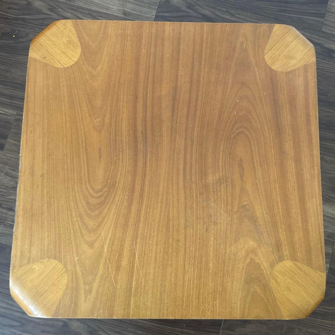 天童木工　TENDO 曲木　乾三郎　座卓　ローテーブル　天板75cm×75cm