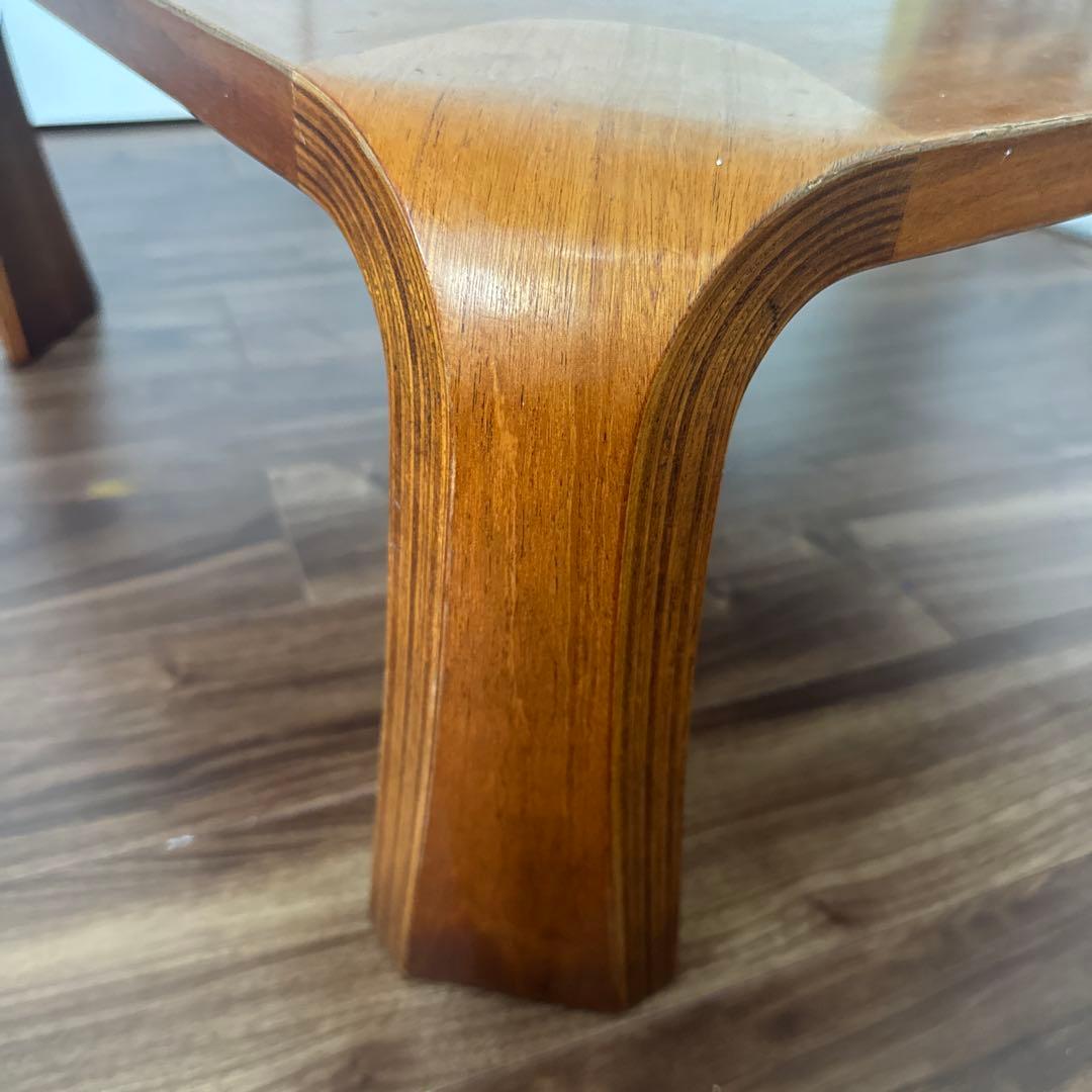 天童木工　TENDO 曲木　乾三郎　座卓　ローテーブル　天板75cm×75cm