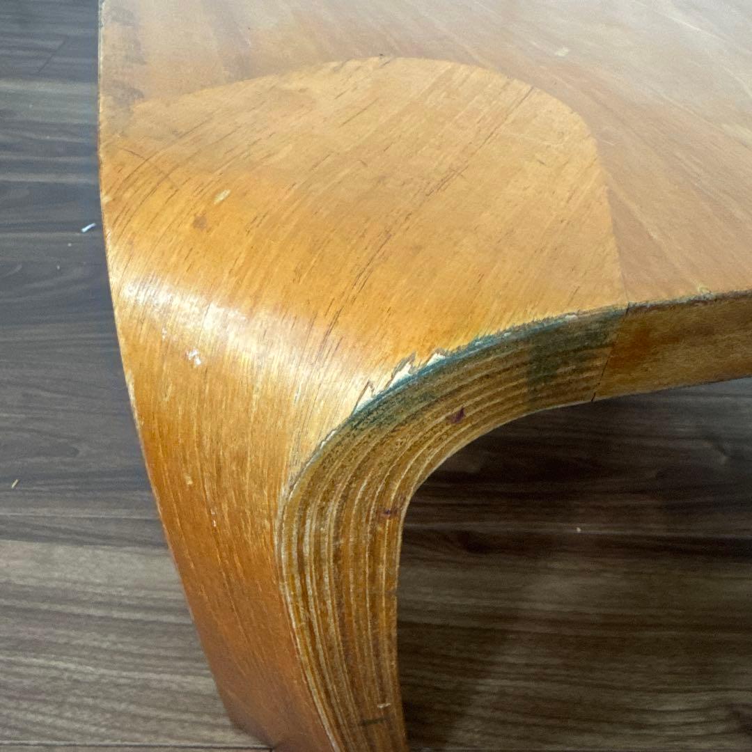 天童木工　TENDO 曲木　乾三郎　座卓　ローテーブル　天板75cm×75cm