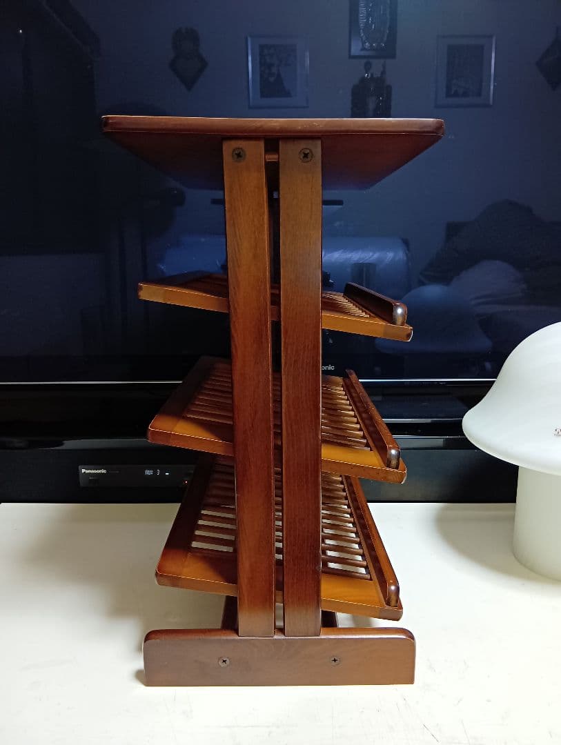 1970's　北欧　ミッドセンチュリーモダン　ルーバー　ラック　サイドテーブル