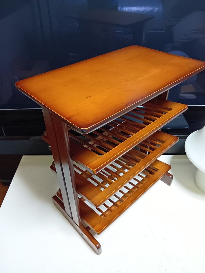 1970's　北欧　ミッドセンチュリーモダン　ルーバー　ラック　サイドテーブル