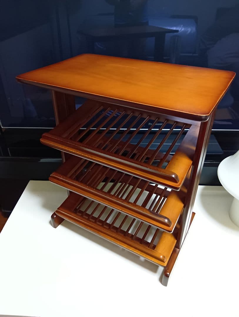 1970's　北欧　ミッドセンチュリーモダン　ルーバー　ラック　サイドテーブル