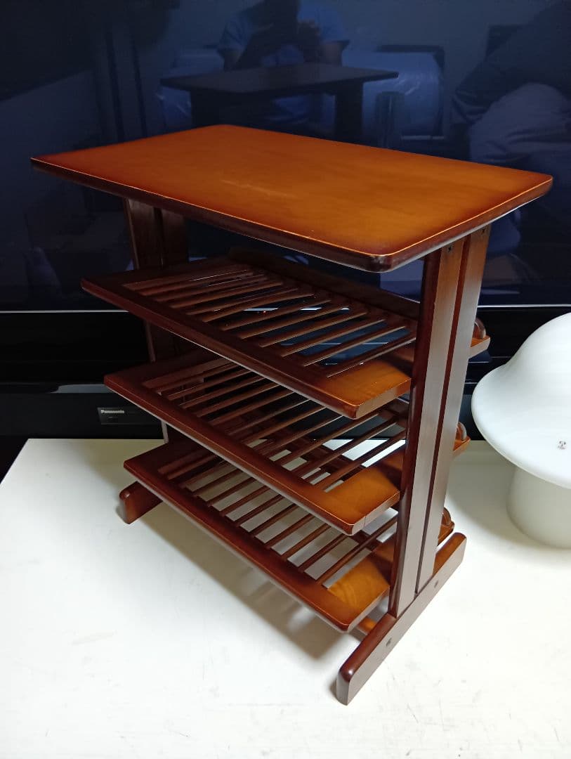 1970's　北欧　ミッドセンチュリーモダン　ルーバー　ラック　サイドテーブル